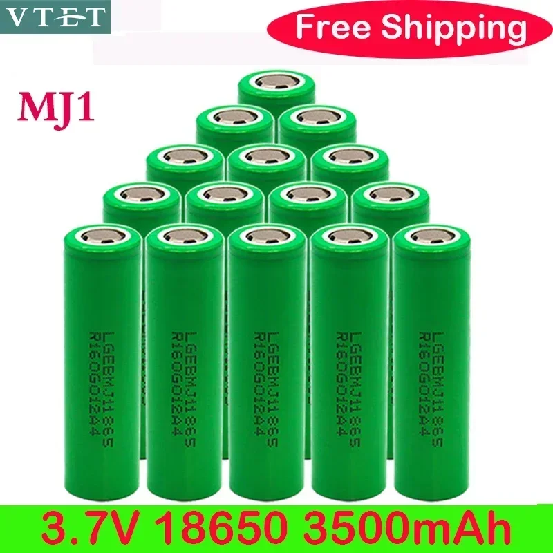 

2024 New Original MJ1 3.7 V 3500 Mah 18650 Lithium Rechargeable Battery for Flashlight Batteries for LG MJ1 3500mah Battery