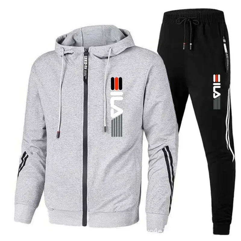 2024 New Hoodies+Sweatpants 2-Piece Set  Male Daily Casual Sports  Jogging Suit Tops or Pants Mens Tracksuit Clothes for Men