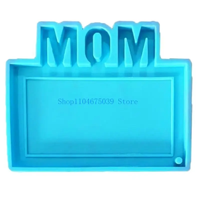 5asd DIY Crystal Epoxy Tag Father's Day Mother's Day Keychain Pendant Silicone Mold