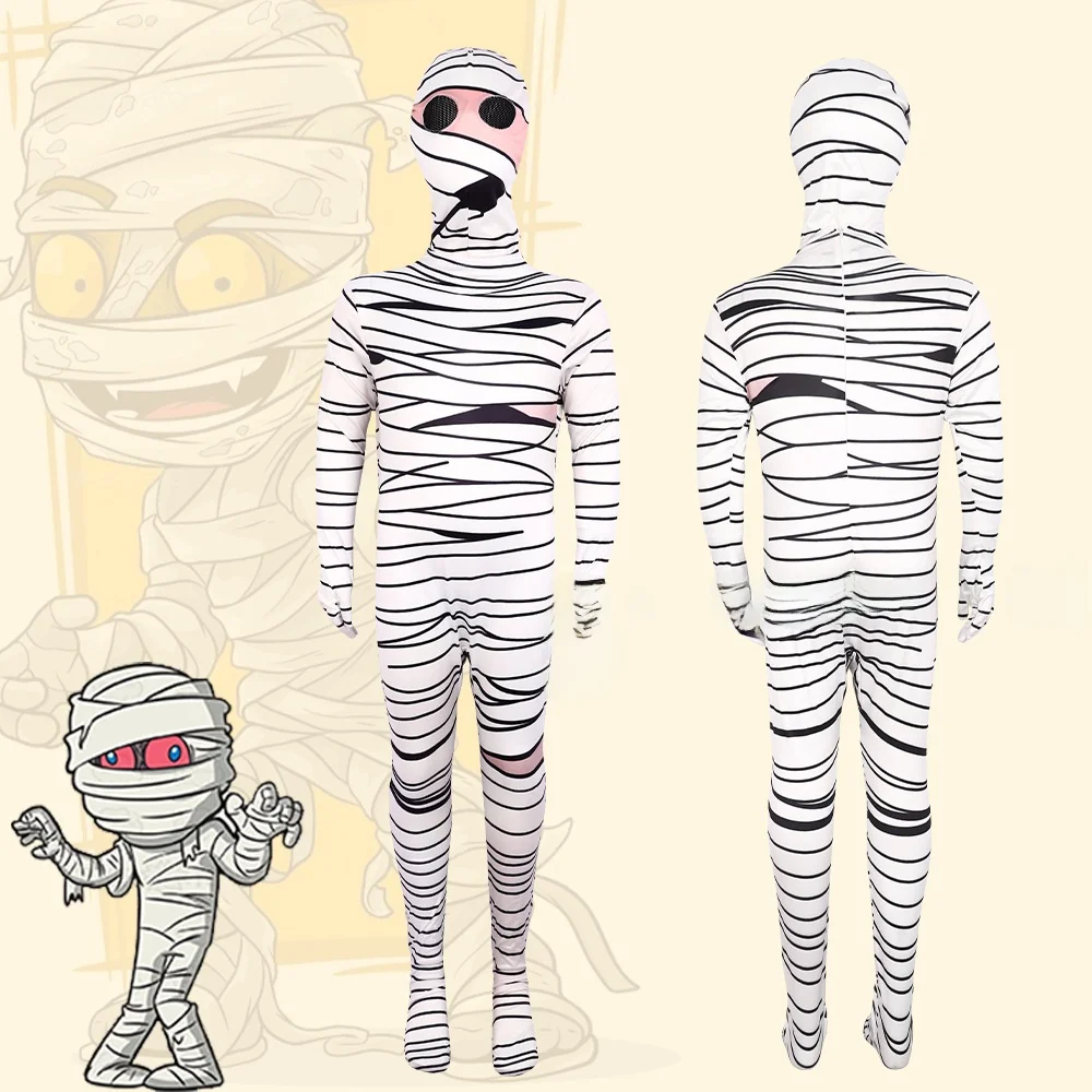 

Новый Хэллоуин Косплей Мумия Террор Ролевой Планг Облегающий Цельный Костюм Женская Этническая Сценическая Одежда Облегающий Комбинезон