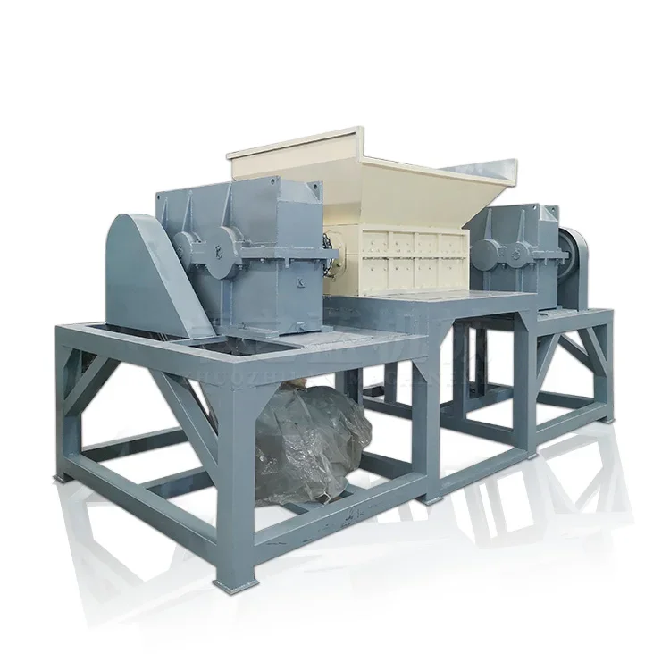 Scrap metal shredder recycling crusher machine double shaft metal used plastic shredder machine