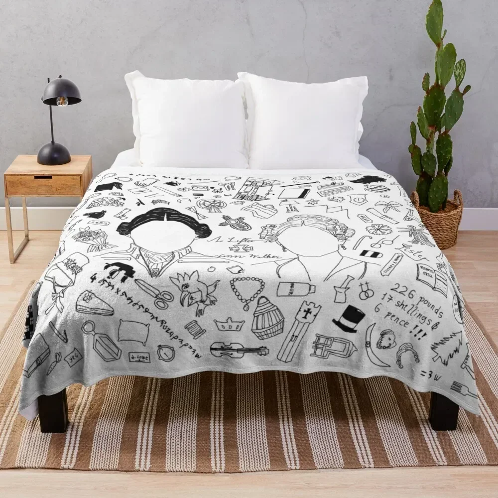 Gentleman Jack Universe t-shirt Throw Blanket Multi-Purpose halloween Blankets