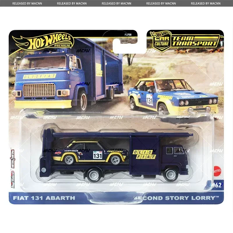 Original Hot Wheels Premium Car Culture Fiat 70 Plymouth Sprinter Chevelle Truck Team Transport Metal Toys for Boys 1/64 Models