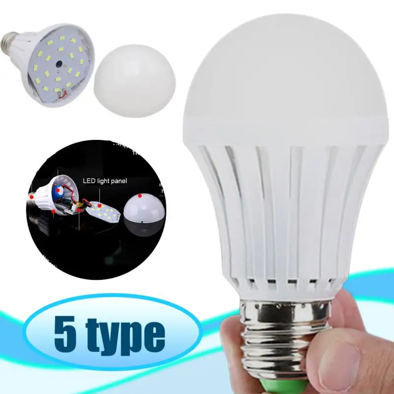 Bombilla Led de emergencia, lámpara E27 de 5W, 7W, 9W, batería recargable