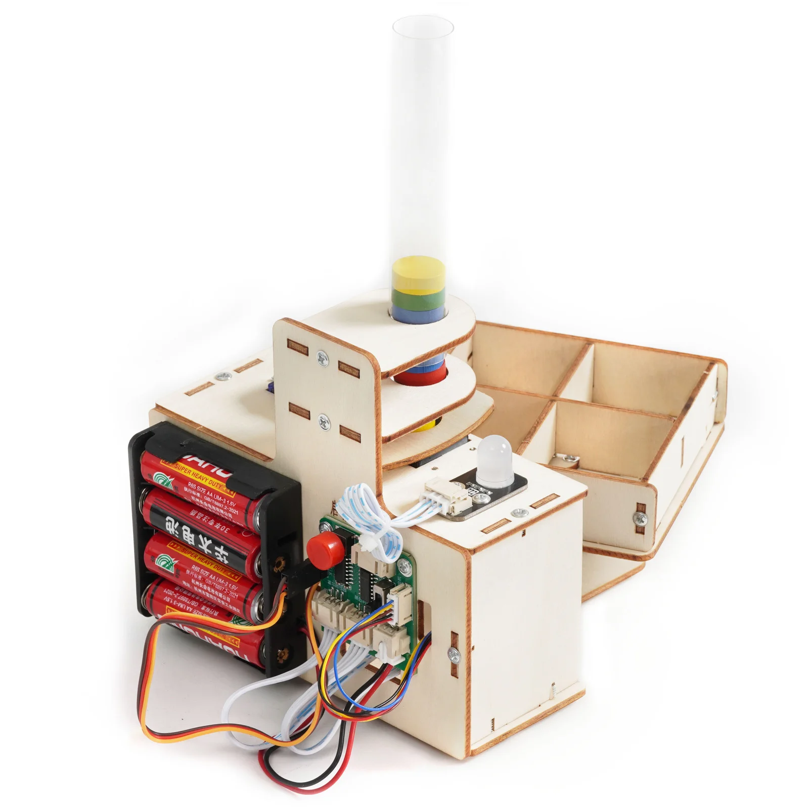 Matériel d'expérimentation scientifique à monter soi-même, jouet éducatif pour enfants, modèle de trieur de reconnaissance de couleur intelligente, jouets physiques éducatifs