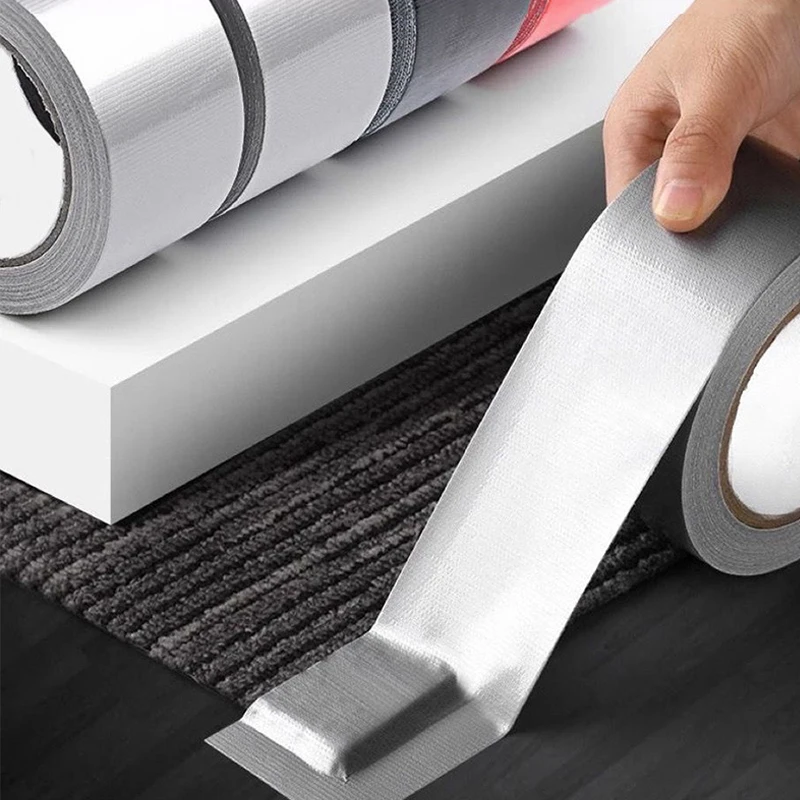 Heavy Duty Waterproof, Strong Adhesive Silver Gray Pipeline Tape Loose, Used for Indoor and Outdoor Maintenance, Manually Torn