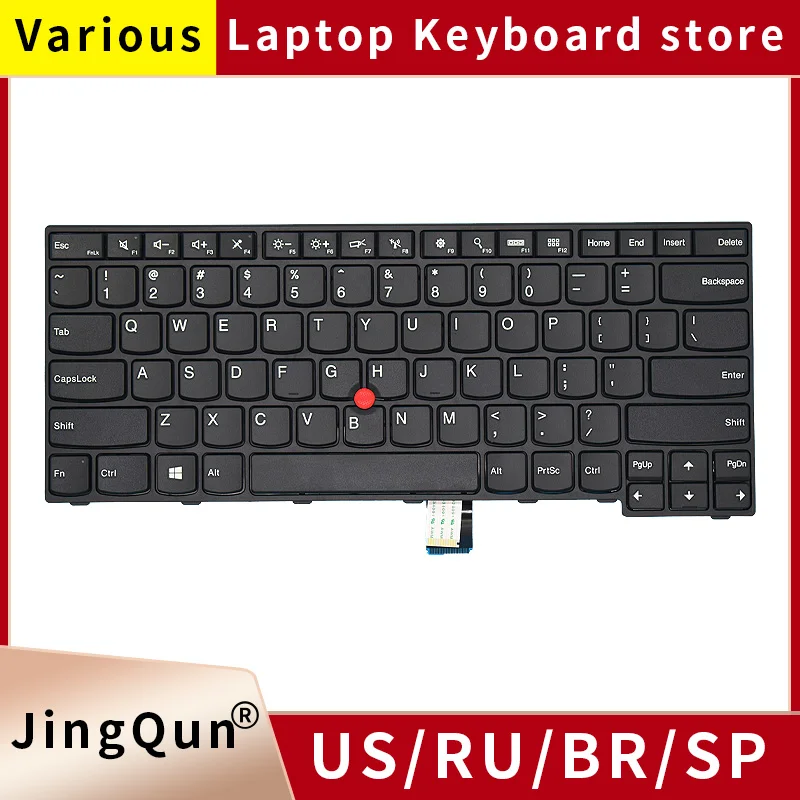 US Russian Keyboard for Lenovo Thinkpad E450 E460 E450c E455 E465 Laptop 04X6212 04X6112 04X6107