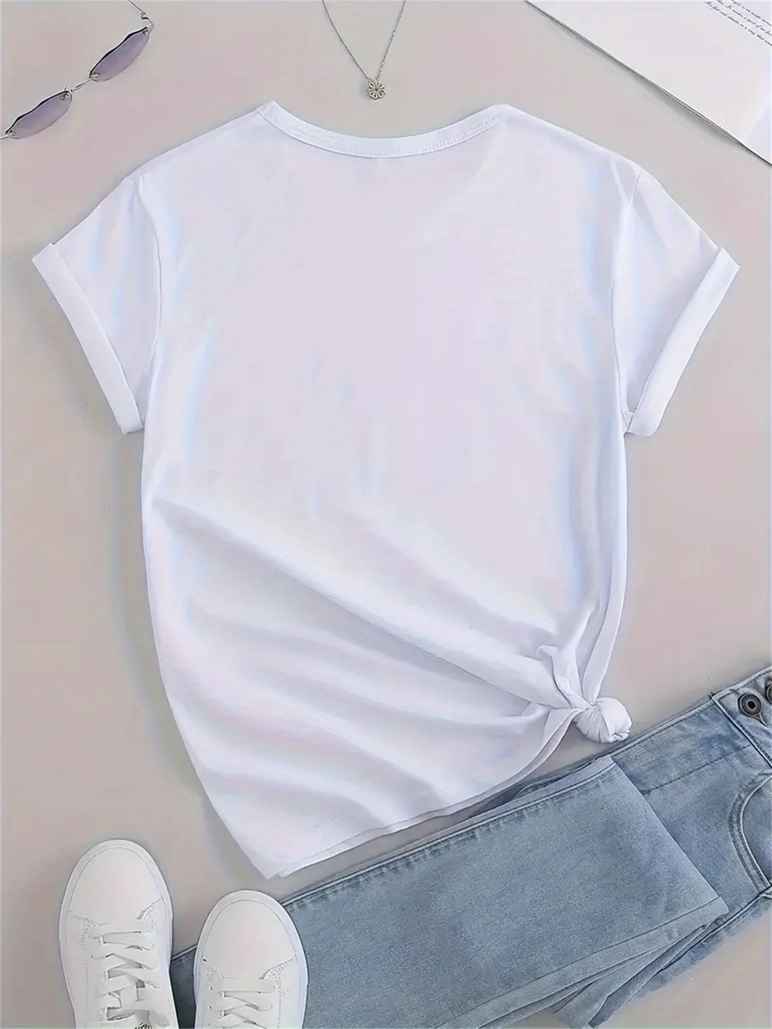 Women's CNA Graphic Tee - Casual Round Neck Short Sleeve T-Shirt, Vibrant Nurse Letter Print, Comfortable Summer Top