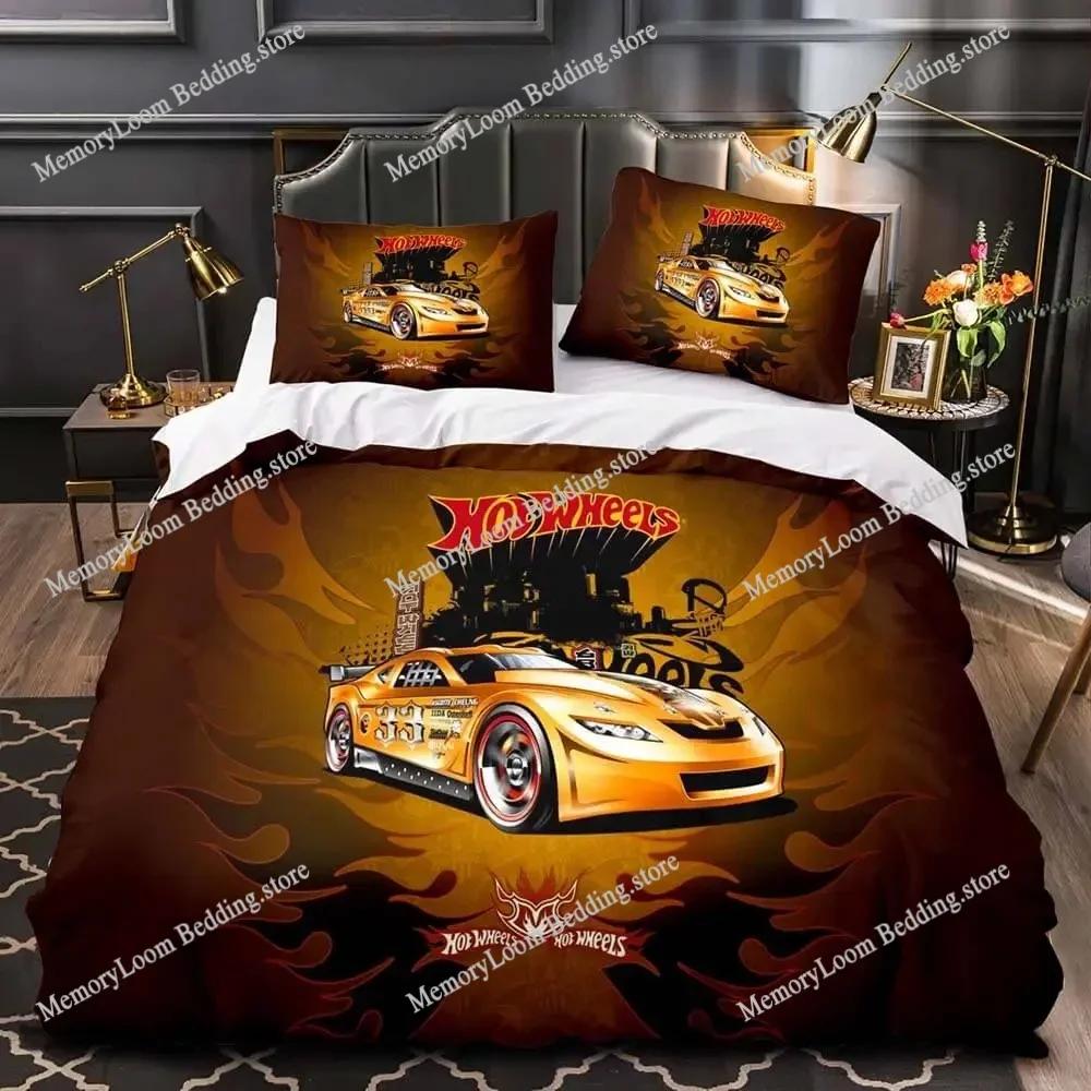 Monster Truck Hot Wheel 3D Printed Duvet Cover Pillowcase Bedding Set Twin Full Queen King Size for Bedroom Decor