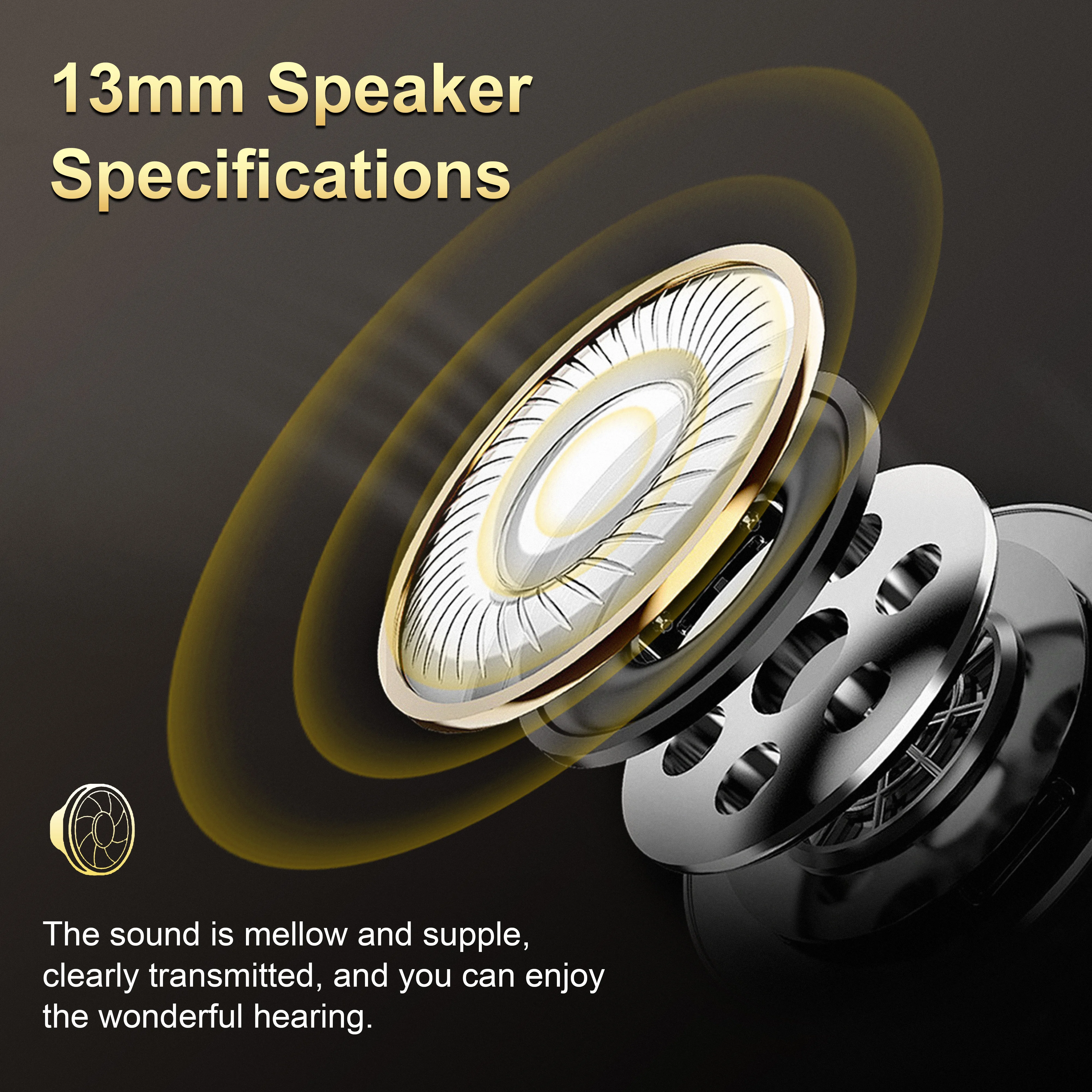 Wireless Sports Bluetooth Earbuds with ENC Noise Cancellation Long Battery Life for All Devices