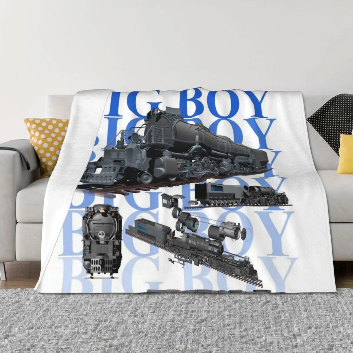 

The Union Pacific Big Boy train Throw Blanket Kid'S valentine gift ideas manga christmas gifts Blankets