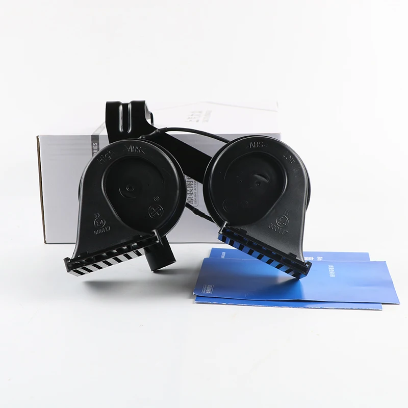 

1 пара звуковых сигналов 12 В 48 Вт, автомобильный динамик, высокие и низкие двойные рожки, труба улитки, звуковой сигнал улитки для VW ID3 ID4 ID6, автомобильный звуковой сигнал улитки