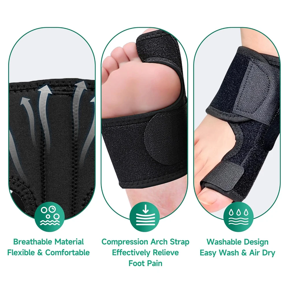1pc New Hallux Valgus Pad, Joint Pain Relief, Alignment Treatment - Orthopedic Sleeve Foot Wrap Support for Men and Women