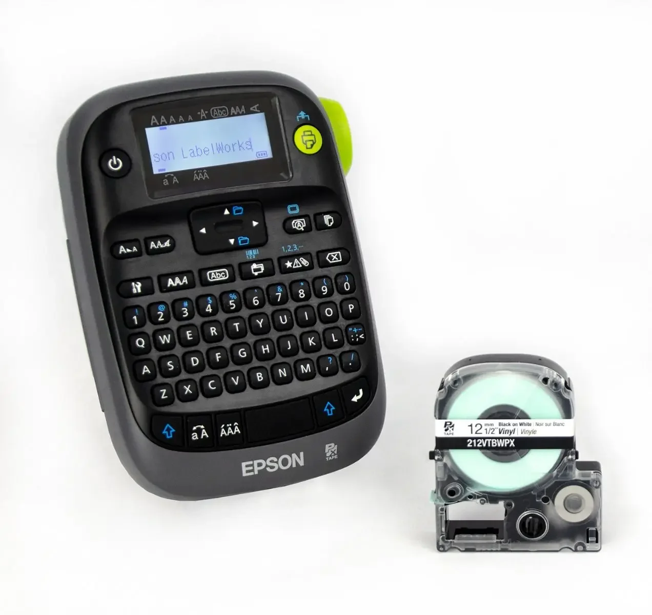 

Label Printer LW-K400 LW-400P Handheld Handheld Self-adhesive Barcode Label Printer for 6/9/12/18mm SS12KW Laminated Tape Ribbon