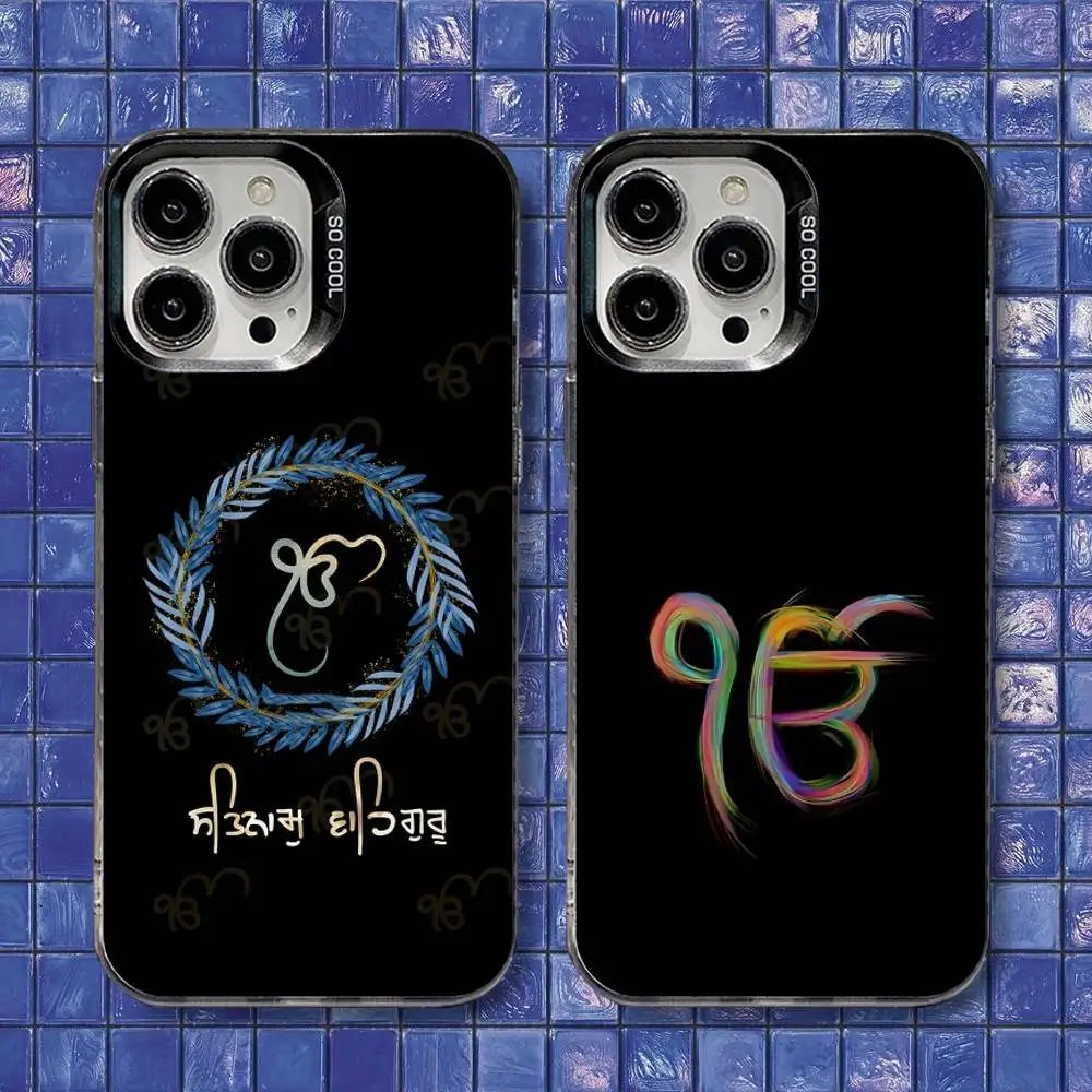 

Ik Onkar Sikhi Phone Case For iPhone 16,15,14,13,12,11,8,7,Pro,Max,Plus,Mini,XS,SE Shockproof Matte Cover