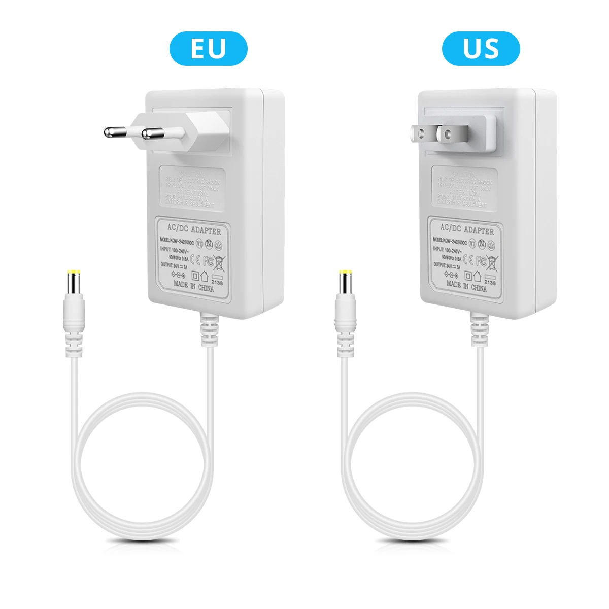 DC 24V 12V 2A 3A Power Supply with EU / US Plug Lab power supply Power Adapter For Home Appliance LED Light Strip