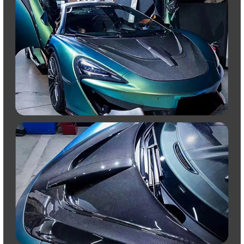 Carbon Hood for  540C 570S Engine Cover Carbon Fiber Car Hood Bonnet Cover Novitec Style