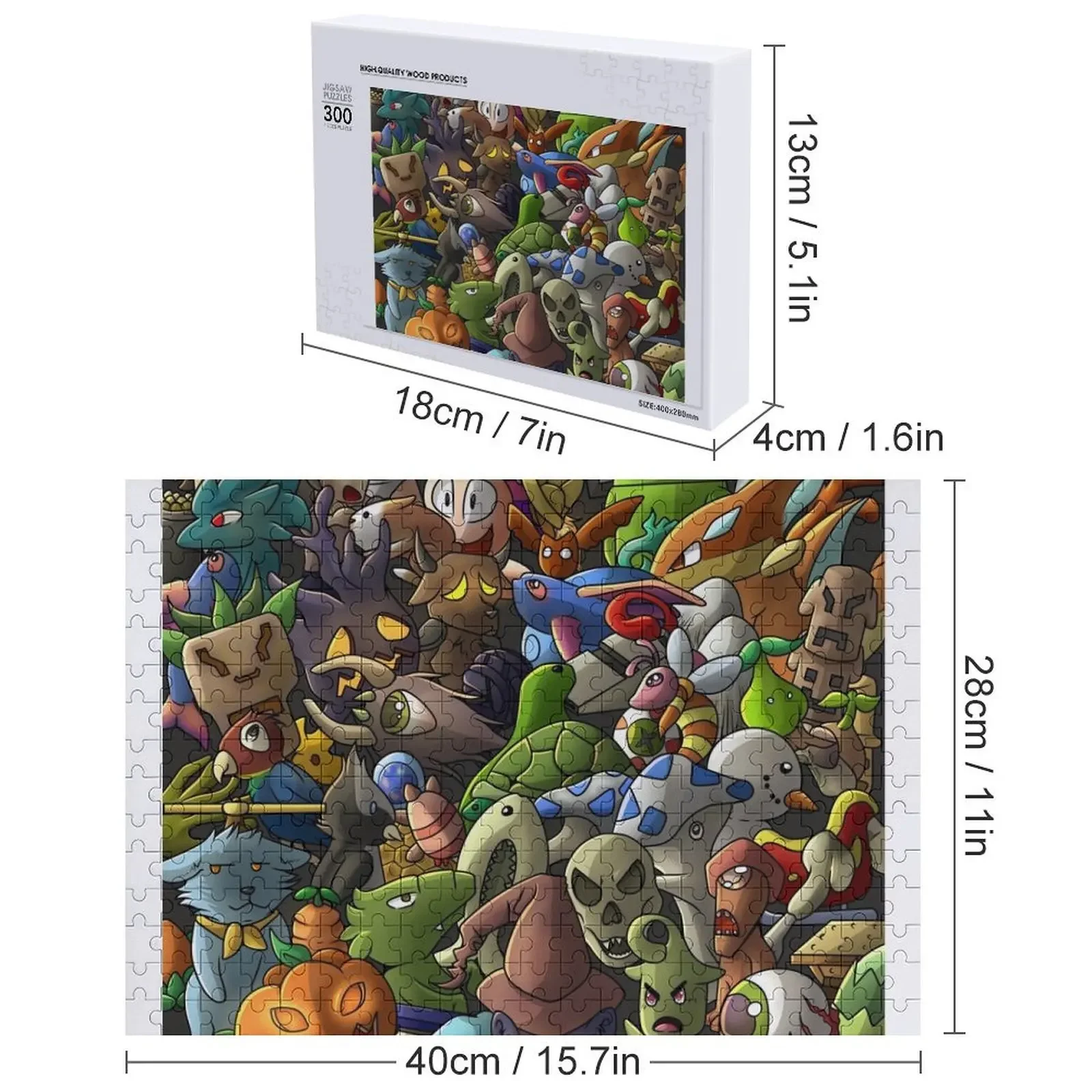 ALLE TERRARIA PETS- Digitale puzzel gepersonaliseerd voor kinderen Aangepaste houten Iq aangepaste kinderpuzzel