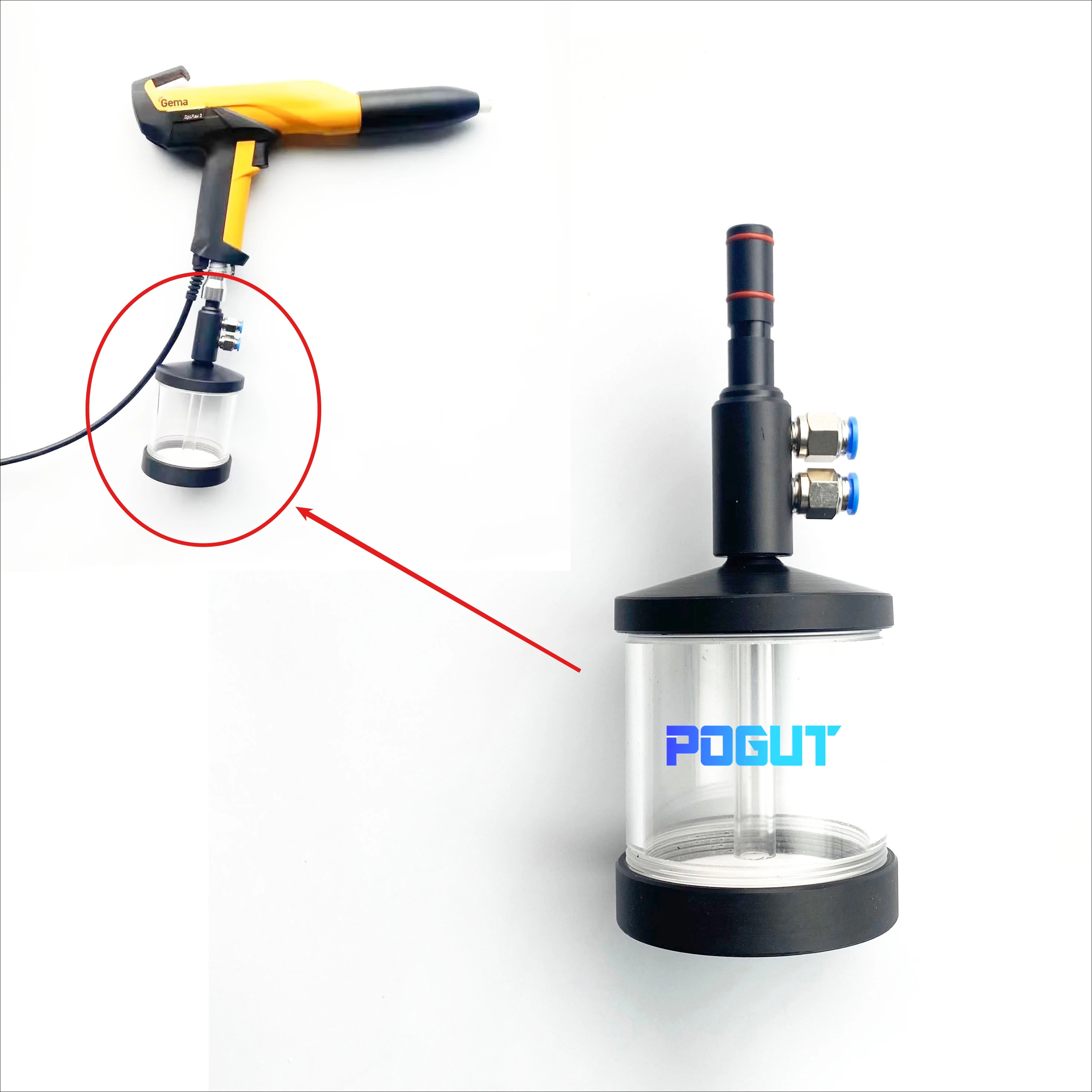 Unidade de copo de teste de 1 peça para teste de pó de arma GM03 Opti GM02 Flex 2 e lotes pequenos