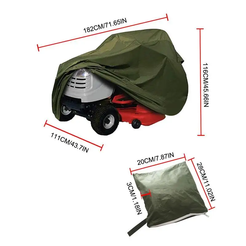 Lawn Mower Cover Heavy Duty Universal Lawn Mower Covers With Drawstring Riding Mower Cover For Sun Rain Wind Dust Leaves Resin