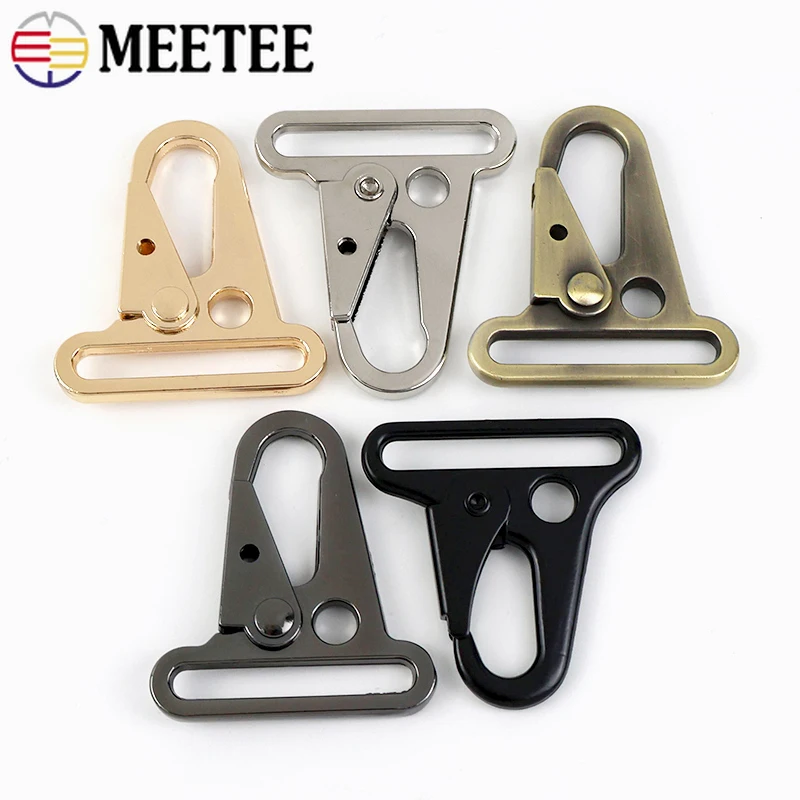 

2-10Pcs 38mm Metal Buckle Handbag Strap Hook Snap Trigger Clips Clasp Bag Webbing Connect Buckles Carabiner Hardware Accessories