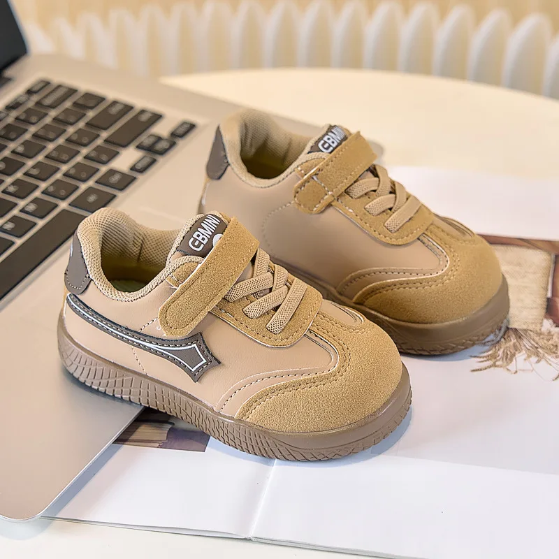 Boys Spring Autumn Soft-soled Breathable Sneakers Girls Children Non-slip Skate Shoes Comfortable Lightweight Casual Shoes Kids