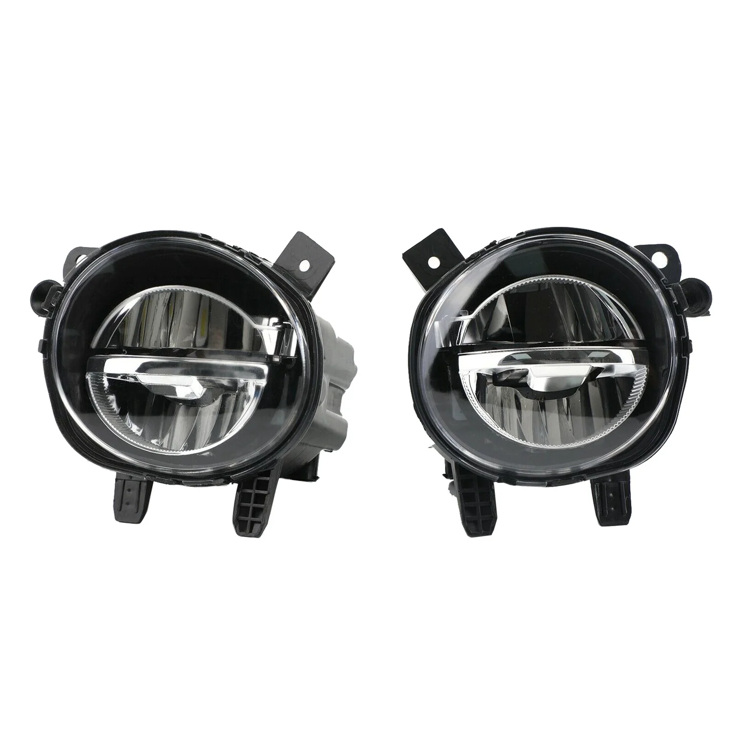 A Pair Car Front LED Fog Light Fog Lamp DRL Driving Lamp For-BMW F20 F22 F30 F35 LCI W LED Bulds 63177248911 63177248912