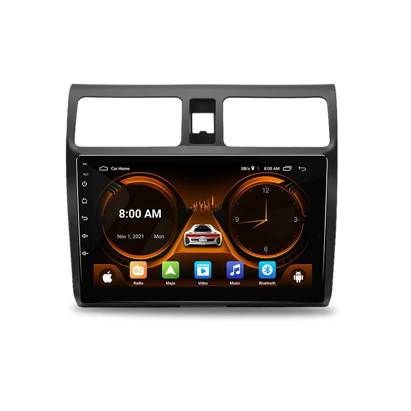 JIUYIN-AI Voice 2 Din Android Auto Radio para Suzuki Swift, Carplay, 4G, multimídia de carro, GPS, Autoradio, 2003-2010