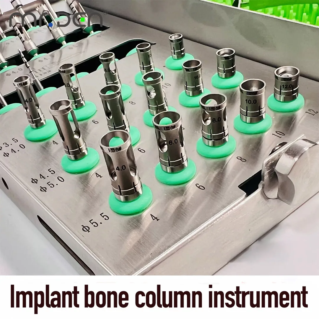 

Dental Implant Bone Block Grafting Instrument Autologous Bone Extraction Tools with Trephine Drill Bone Elevator Dental tools