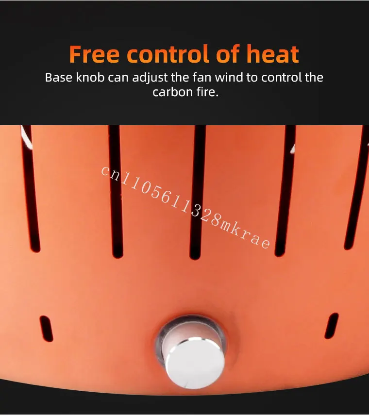 Neues Design Holzkohlegrill Edelstahl Turbinengrill für den Außenbereich