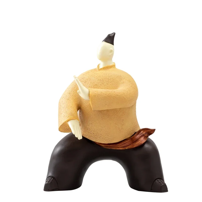 

Creative abstract character Tai Chi guru personalized desktop living room entrance wine cabinet decoration