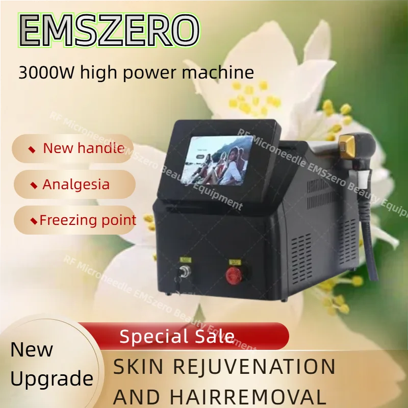 

2025 3000W 808nm New Ice Titanium Laser Hair Removal Machine 3 Wavelengths Painless & Fast Cooling for Permanent Face/Body Use