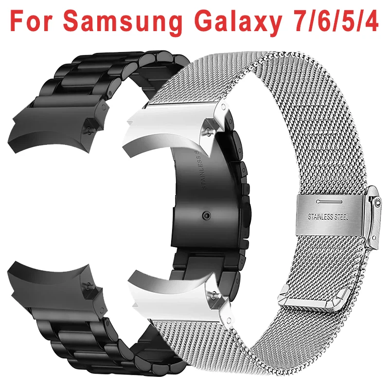 

No Gaps Metal Strap for Samsung Galaxy Watch 7 6 5 4 40mm 44mm Watch 6 Classic 47mm 46mm 43mm 5Pro 45mm Stainless Steel Bracelet