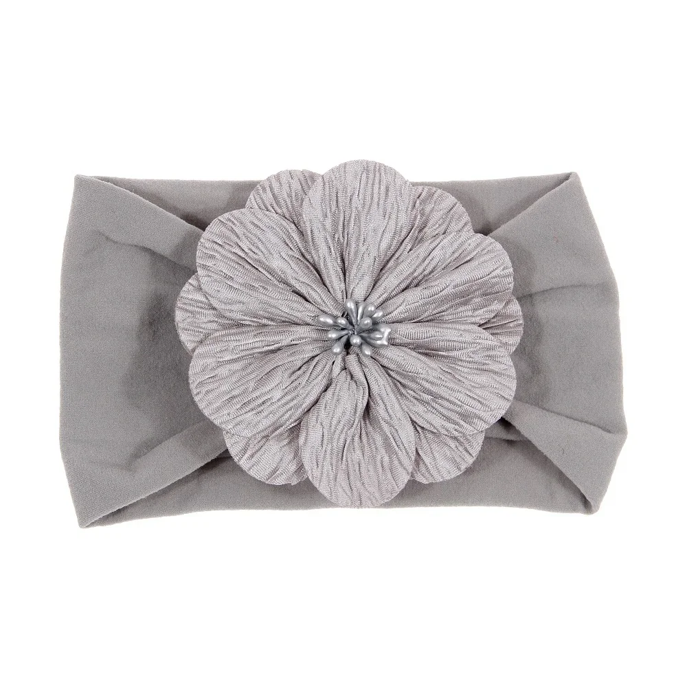 Bandeau de sauna élastique fait à la main avec motif floral pour bébé fille, turban pour nouveau-né, accessoires pour cheveux, 1 pièce