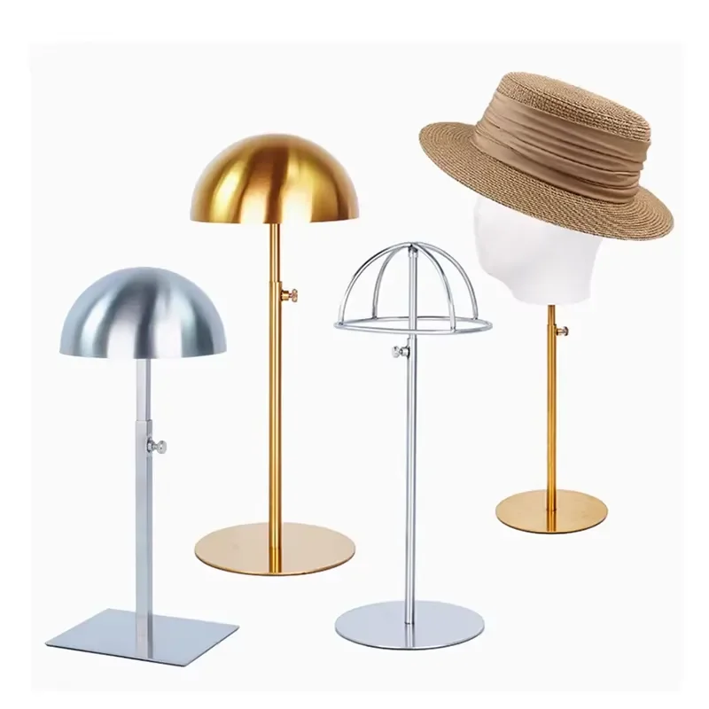 for Custom Metal Baseball Cap Rack Organizer Hanging Cap Rack Retail Store Floor Standing Hat Display Rack