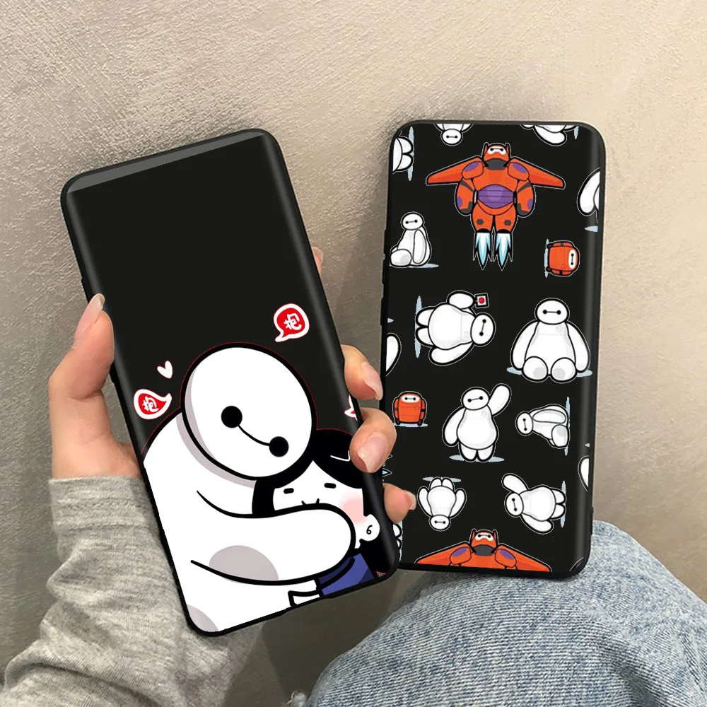 Black Hollow Out Case for Huawei Y7 Y7A Prime Nova 2 2I 3 3I 4E 5T 7 SE Lite Soft Casing ZB1 Baymax