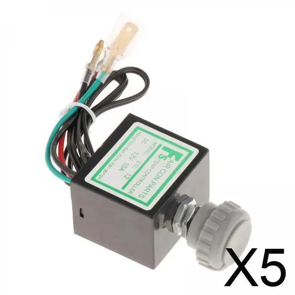 

10A Electronic Thermostat Switch for Car Air Conditioner ABS Rotary Temperature Controller Parts Maintenance Tools