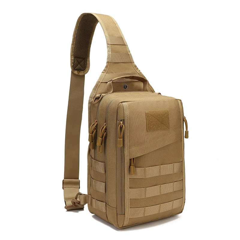 Tactical Chest Pack - EDC Organizer with Diary/Notebook Pocket Phone/Power Bank Storage - Outdoor Military Style Molle Bag