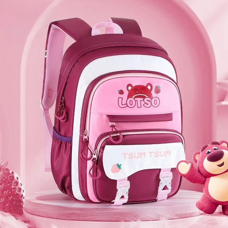 

Lotso children's schoolbag, cartoon cute, high-value, spine protection, dirt resistance, large capacity backpack holiday gift