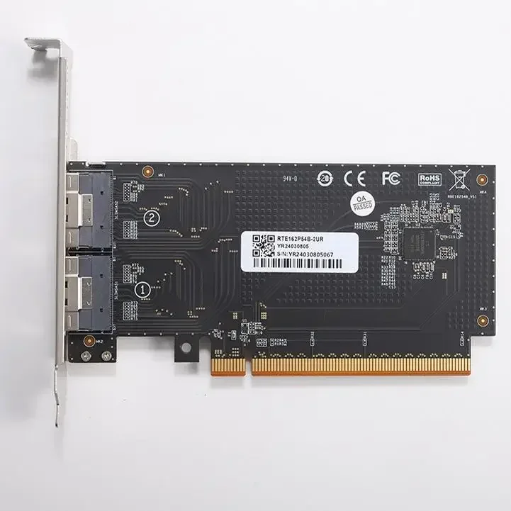 Single-slot GPU Graphics Card PCIe 4.0 X16 To SlimSAS 8654 Backplane External Split Card SFF-8654 Extension Cable 52CM 69CM 72CM
