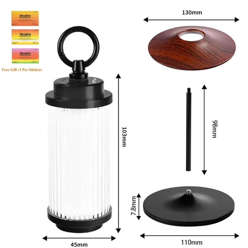 

A82I-Waterproof USB Flashlight Portable Camping Lantern Portable Lamp For Exploration
