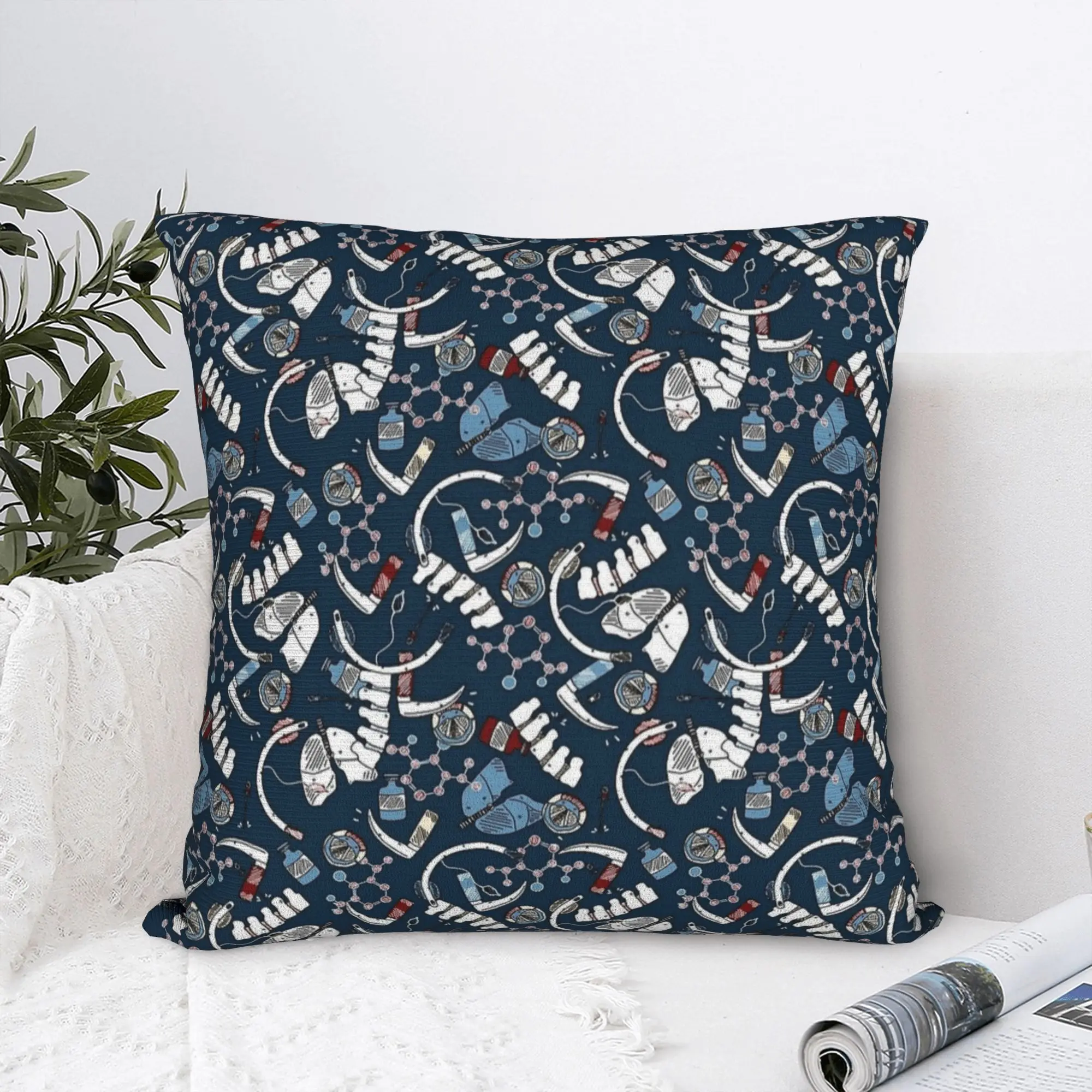 Soft Anesthesia Anesthesiology Medical Pillowcase Polyester Cushion Cover Anesthetist Throw Pillow Case Cover Bed Drop Shipping