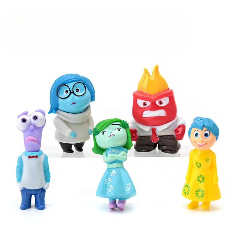 1 PCS Randomly Inside Out 2 Box Action Figure Toy Cartoon Movie Joy Anxiety Anger Sadness Disgust Fear Model Doll Kids Gift 10cm