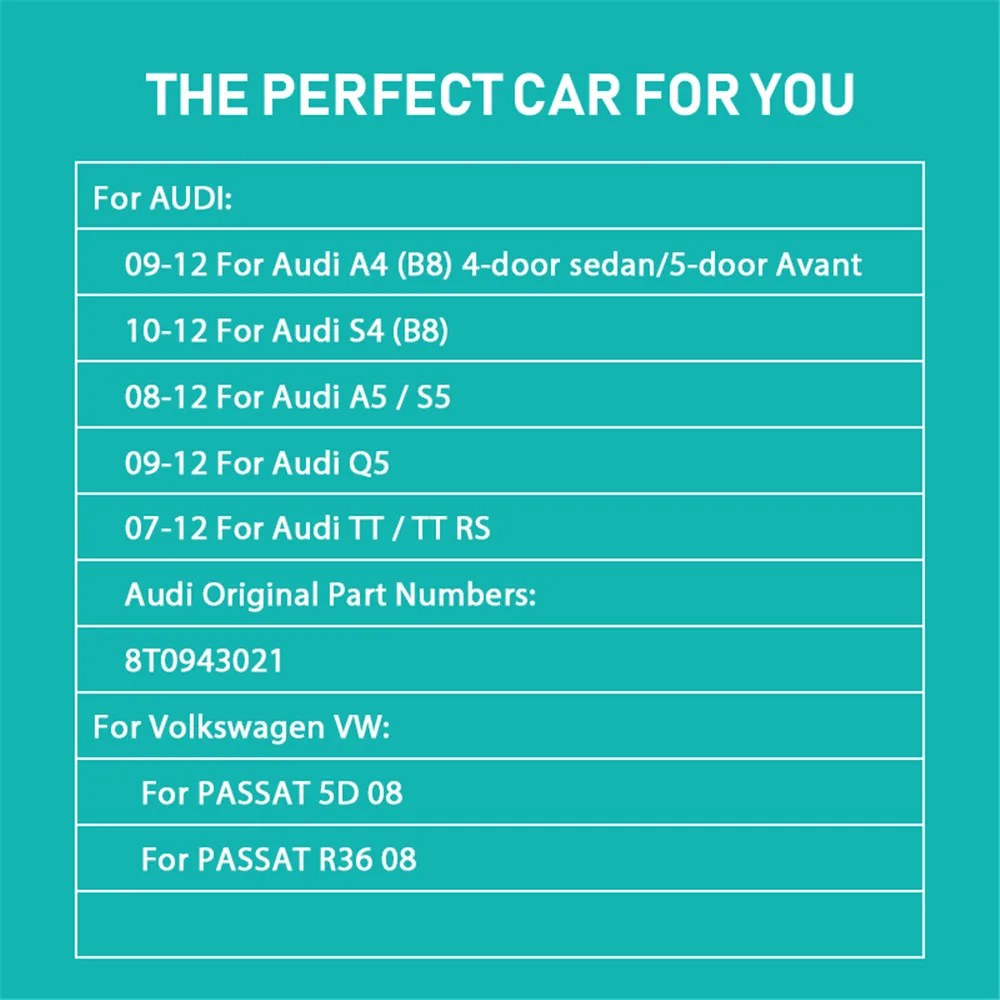 2X White LED Car License Plate Light Bulbs  For Audi A1 A4 B8 A5 S5 A6 S6 A7 Q5 TT TTS 2D For VW 8T0943021 Auto Accessories