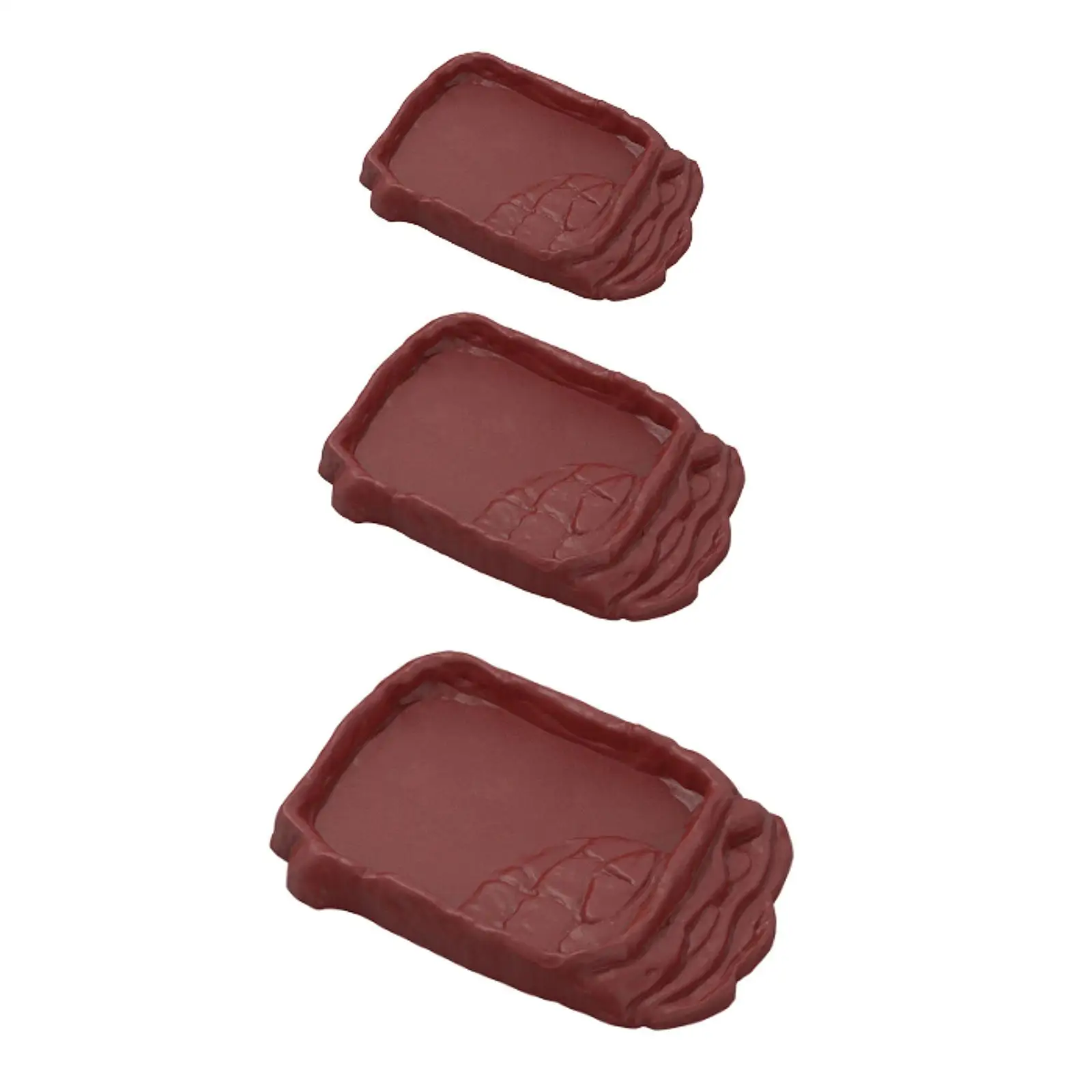 Reptile Ramp Food Bowl Habitat Feeder for Scorpion Terrarium Decor