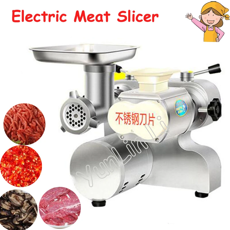 Cortadora de carne eléctrica comercial, máquina de llenado de salchichas, picadora de carne de acero inoxidable, filtro de salchichas de escritorio