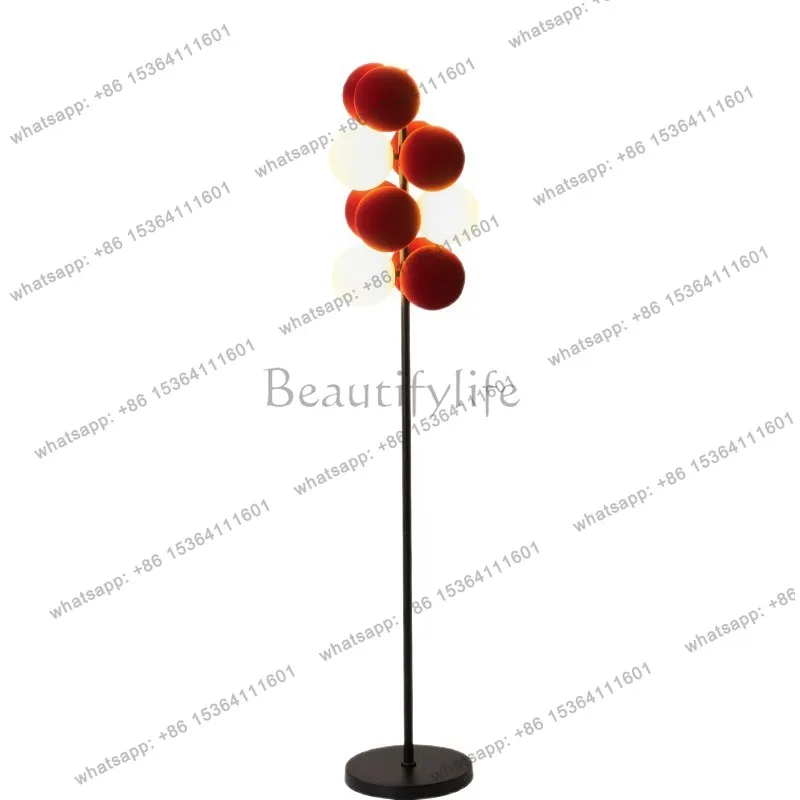 Nordic floor creative living room bedroom study simple modern flocking ball ornament