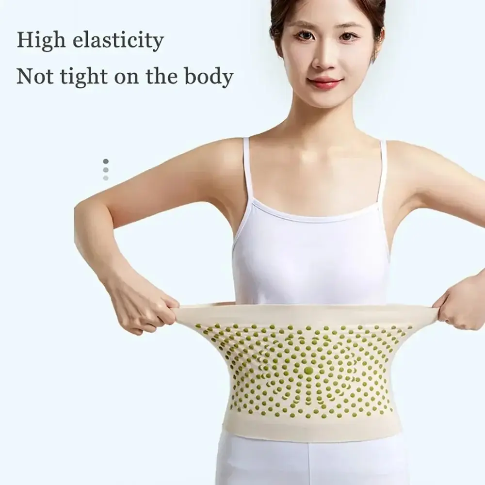 High Quality Hot Mugwort Therapy Warm Waistband Self-Heating Lower Back Waist Support Belt High Elasticity Lumbar Back Brace