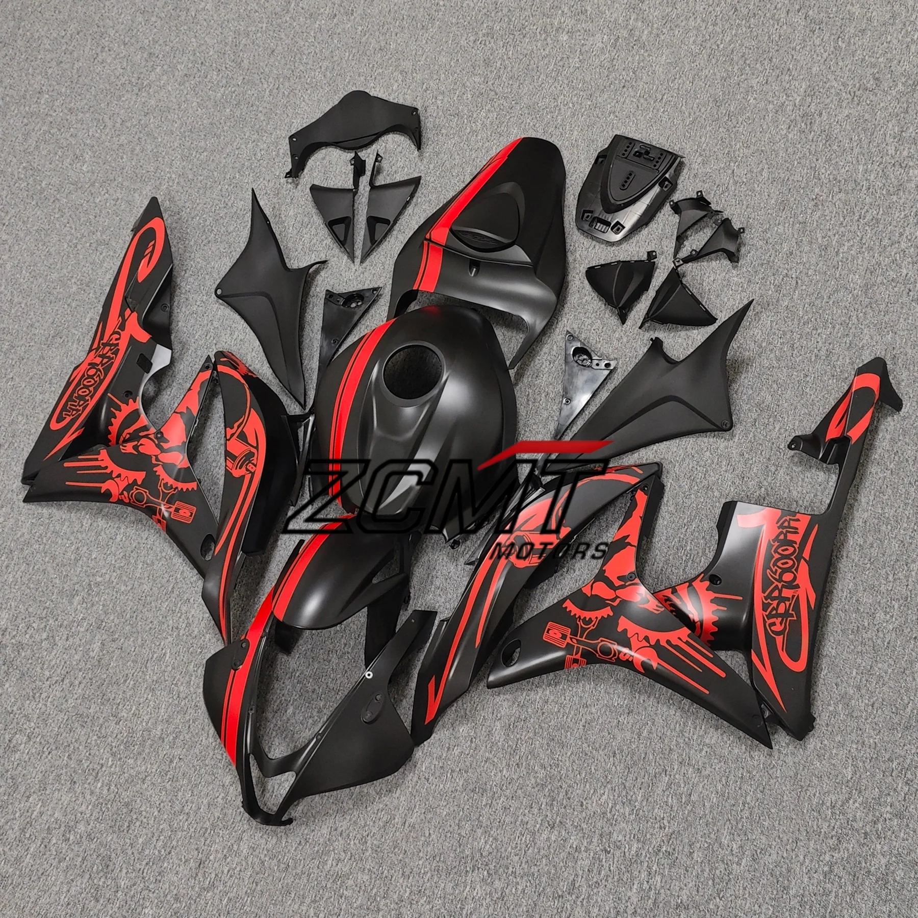 The motorcycle fairing kit is suitable for CBR600RR 2007 2008 FOR CBR600 F5 07 08 fairing orange white gray black red blue