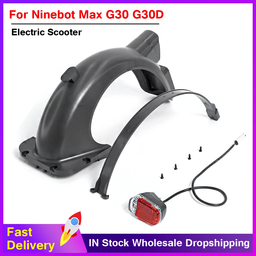 Upgrade Rear Fender For Segway Ninebot MAX G30 G30D Electric Scooter Modification Water Baffle Guard Rear Wheel Mudguard Parts